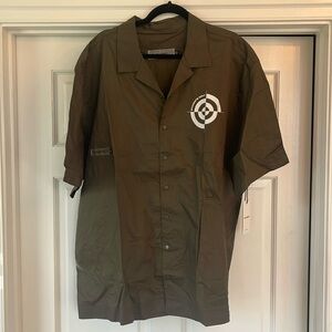 Students Golf Shirt Jacket XXL In Sessions Snap Pocket Button Up Snap Casual new